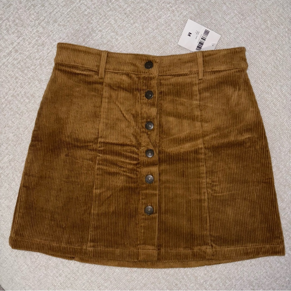 Forever 21 Tan Corduroy Mini Skirt